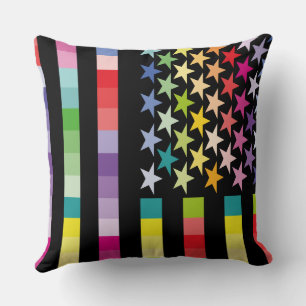 MODERN VERSION MULTICOLOR USA/USA FLAG MASANSER CUSHION