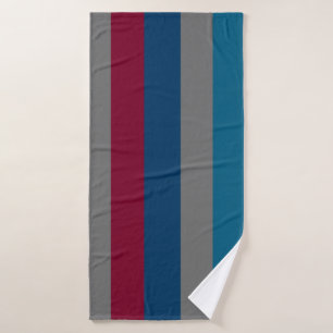modern vertical lines pattern bath towel