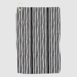 Modern Vertical Stripes Pattern Golf Towel