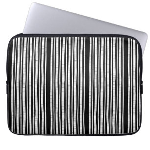 Modern Vertical Stripes Pattern Laptop Sleeve
