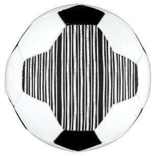 Modern Vertical Stripes Pattern Soccer Ball