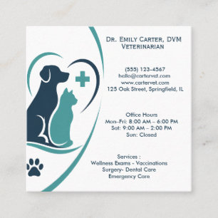 Modern Veterinary Business Card Template