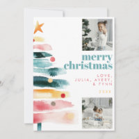 Modern Vibrant Christmas Card