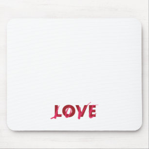 Modern, vibrant, cool, trendy design of Love Mouse Pad