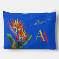 Modern Vibrant Floral Name Custom Monogram 