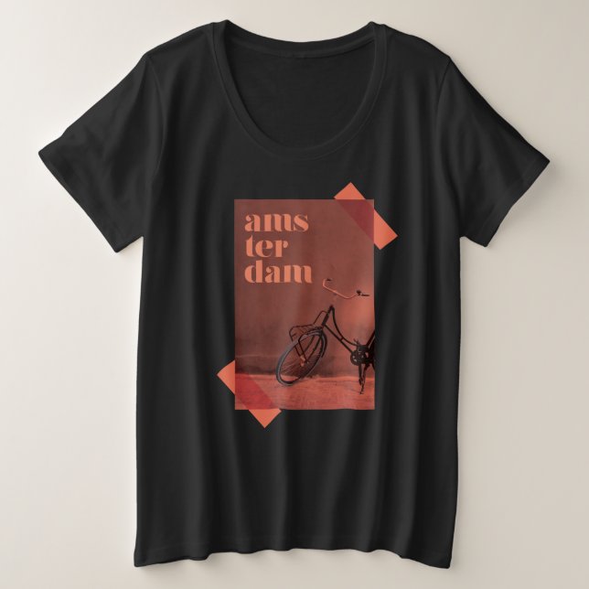Modern, vibrant graphic design-Amsterdam Culture Plus Size T-Shirt (Design Front)