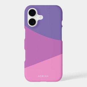 Modern vibrant lavender purple & pink geometric