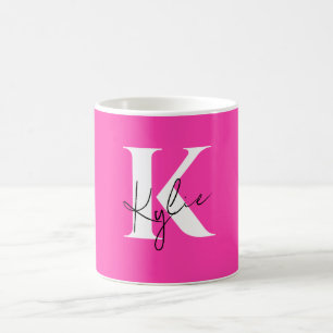 Modern Vibrant Personalised Monogram Name - Coffee Mug
