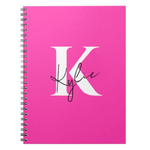 Modern Vibrant Personalised Monogram Name -  Notebook