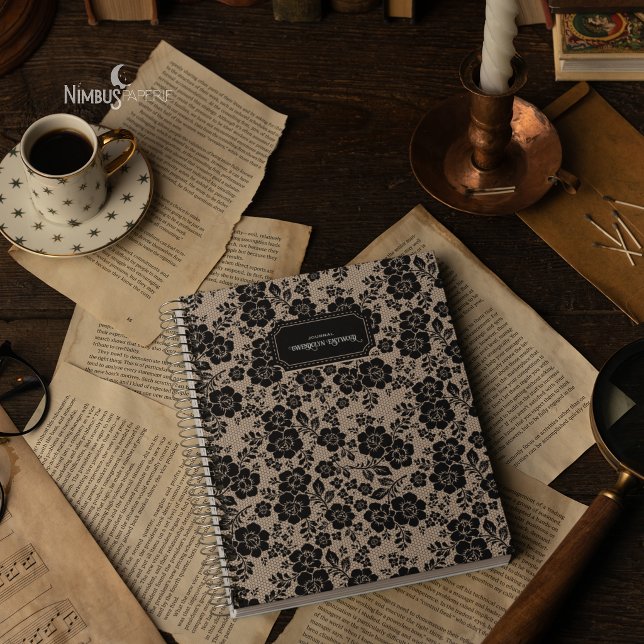 Modern Victorian Black Lace Ivory Journal (Creator Uploaded)