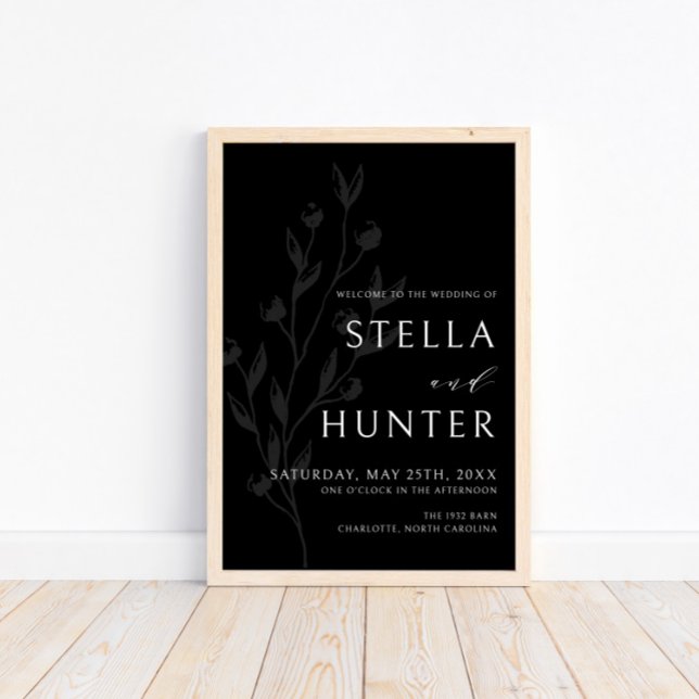 Modern Victorian Elegant Greenery Welcome Poster (Creator Uploaded)