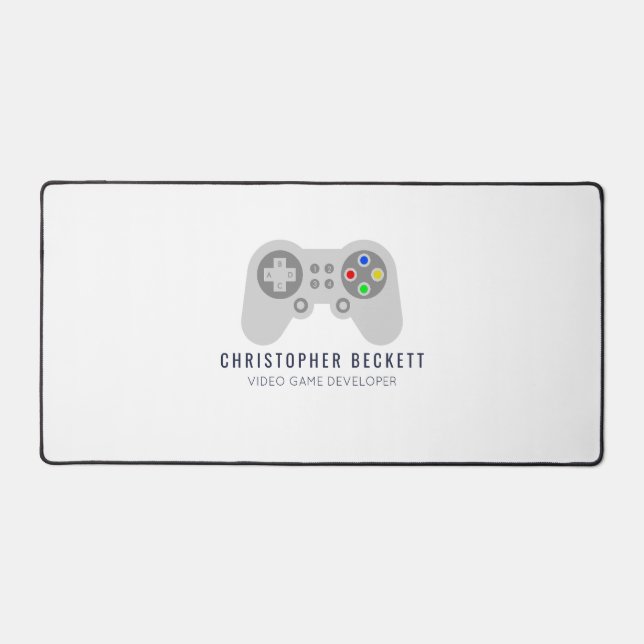 Modern Video Game Developer, Designer Desk Mat (Front)