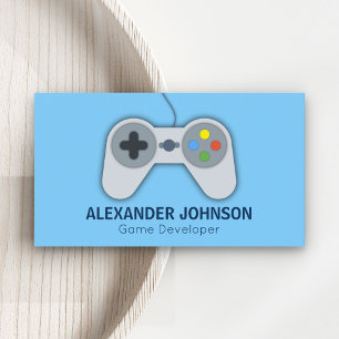 Modern Video Game Developers, Designers, Animators Business Card
