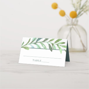 Modern Vines Botanical Wedding Place Card