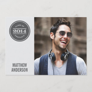 Modern Vintage 2014 Graduation Party Invitation