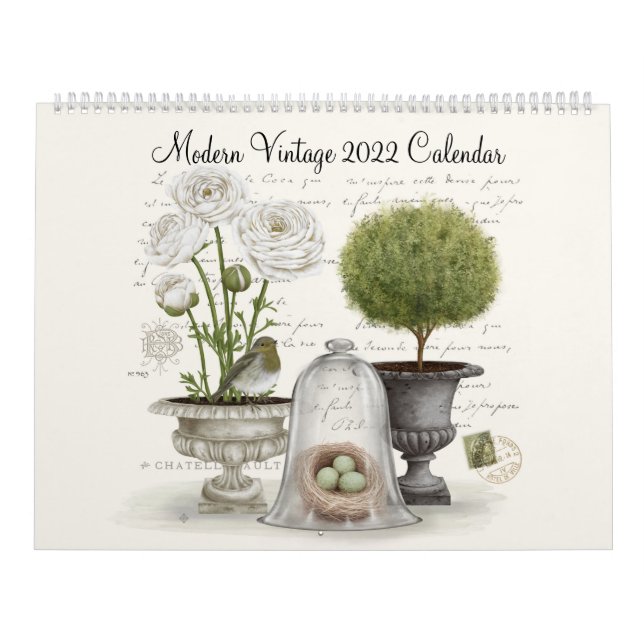 Modern Vintage 2022 Calendar (Cover)