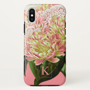 Modern Vintage Botanical Floral Monogram Case-Mate iPhone Case