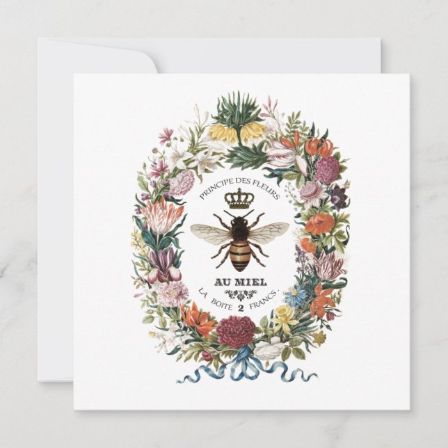 MODERN VINTAGE BOTANICAL QUEEN BEE (Front)