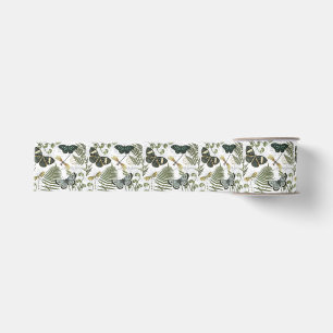 modern vintage butterflies and dragonflies grosgrain ribbon