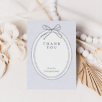 Modern Vintage Coastal Sailboat Thank You Card