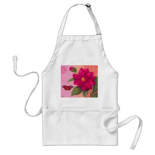 modern vintage dahlia standard apron