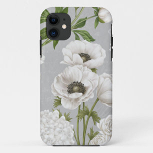 Modern Vintage Farmhouse white flower garden Case-Mate iPhone Case