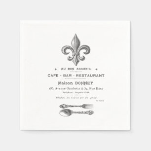 MODERN VINTAGE FRENCH BISTRO NAPKIN