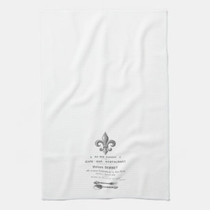 MODERN VINTAGE FRENCH BISTRO TEA TOWEL