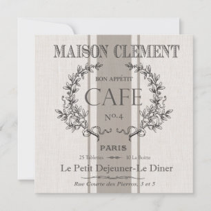 modern vintage french cafe