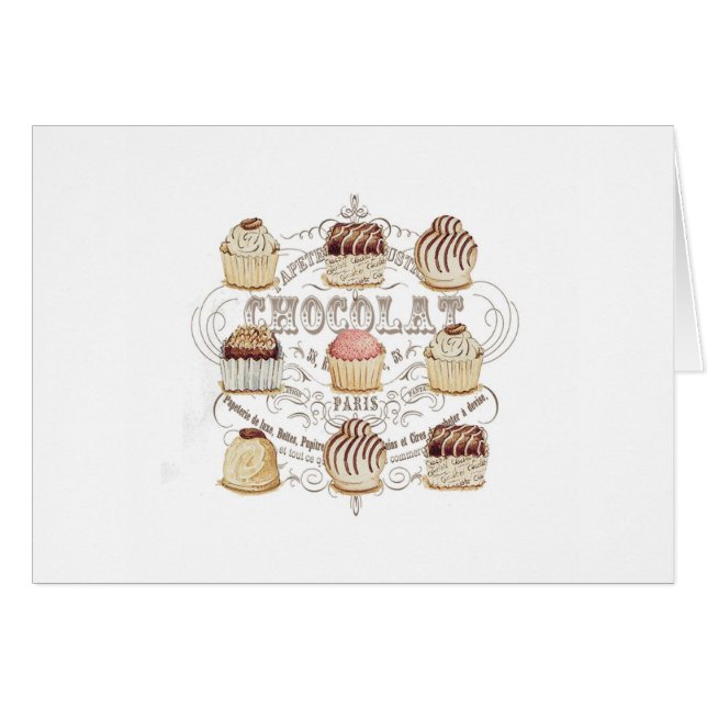 modern vintage french chocolates (Front Horizontal)