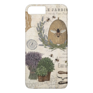 Modern vintage french farmhouse bee Case-Mate iPhone case