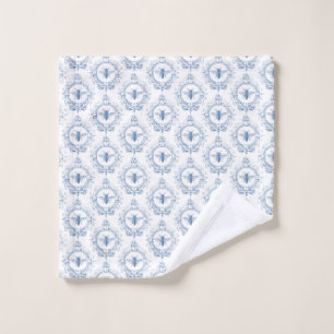 Modern Vintage French farmhouse bee Wash Cloth