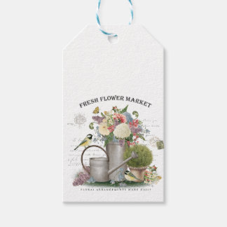 Modern Vintage french farmhouse flower garden Gift Tags