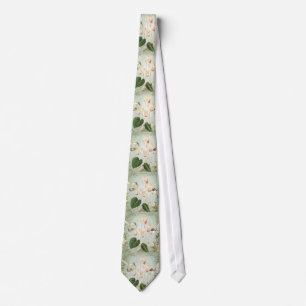 Modern Vintage French Hummingbirds Tie