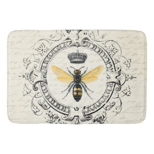MODERN VINTAGE french queen bee Bath Mat