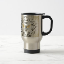 MODERN VINTAGE french queen bee Travel Mug