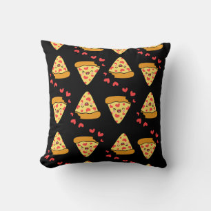 Modern vintage funny pizza pattern cheese retro cushion