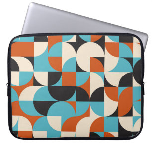 Modern Vintage: Geometric Retro Shapes. Laptop Sleeve