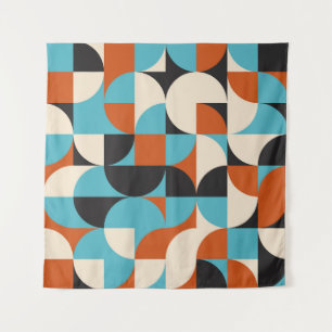 Modern Vintage: Geometric Retro Shapes. Tapestry