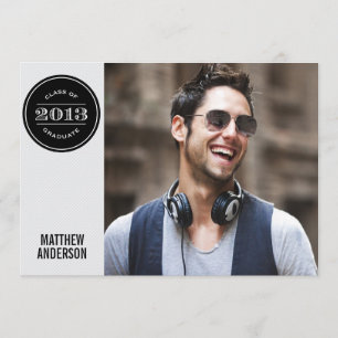 MODERN VINTAGE GRADUATION INVITATION