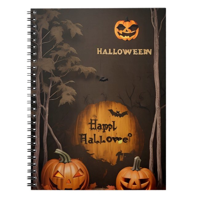modern vintage halloween notebook (Front)