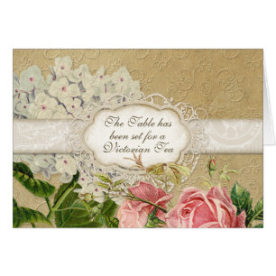 Modern Vintage Lace Tea Party, Hydrangea n Roses