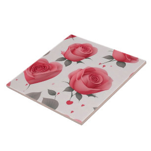 Modern Vintage Love Rose Collection Tile