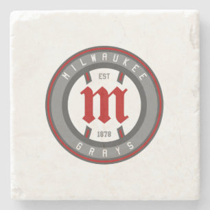 Modern Vintage Milwaukee Greys Stone Coaster