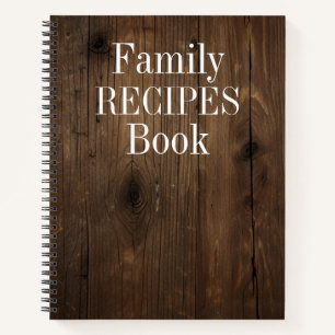 Modern Vintage Personalised Recipe Notebook