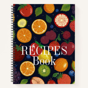 Modern Vintage Personalised Recipe Notebook