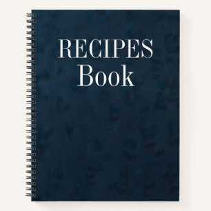 Modern Vintage Personalized Recipe Notebook