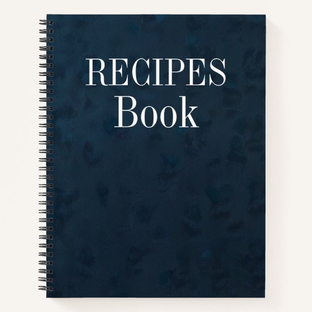 Modern Vintage Personalized Recipe Notebook (Front)