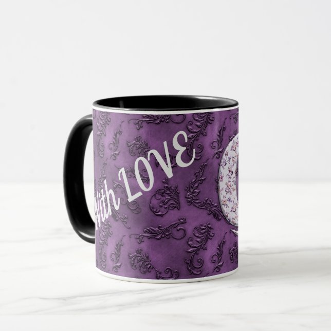 Modern Vintage Q Mug (Front Left)