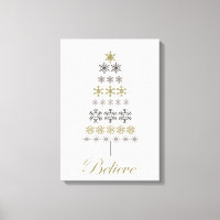 modern vintage snowflake tree